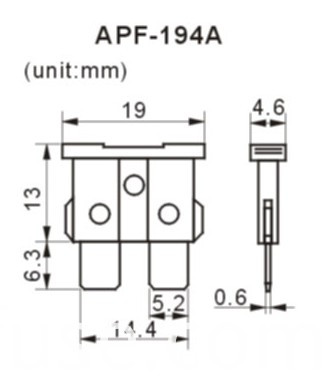2016 New Product Small Size Plug-in Reset Fuse